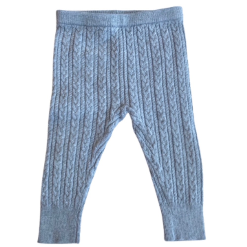 💗 Baby Gap Grey Cable Knit Leggings